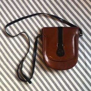 Charles Klein Leather Crossbody Purse Made in Italy